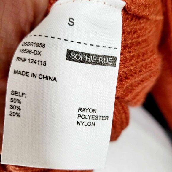 NEW with Tag SOPHIE RUE KNITTED SWEATER SIZE S. - Picture 5 of 11